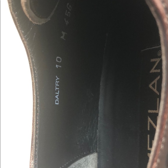 Mezlan Leather oxfords men’s shoes size 10 used - Picture 6 of 7